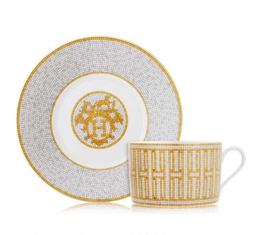 Mosaique au 24 Gold Breakfast Cup and Saucer
