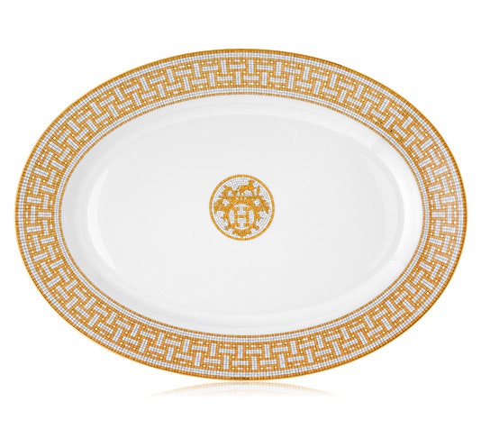 Mosaique au 24 Gold Large Oval Platter