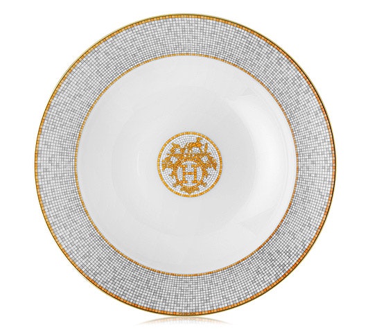 Mosaique au 24 Gold Round Deep Platter