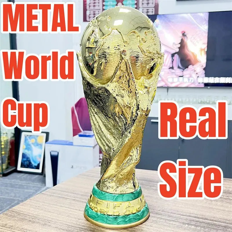[With 2026 Spain Champion Team Name]World Cup (Hercules Cup) Trophy Metal Version