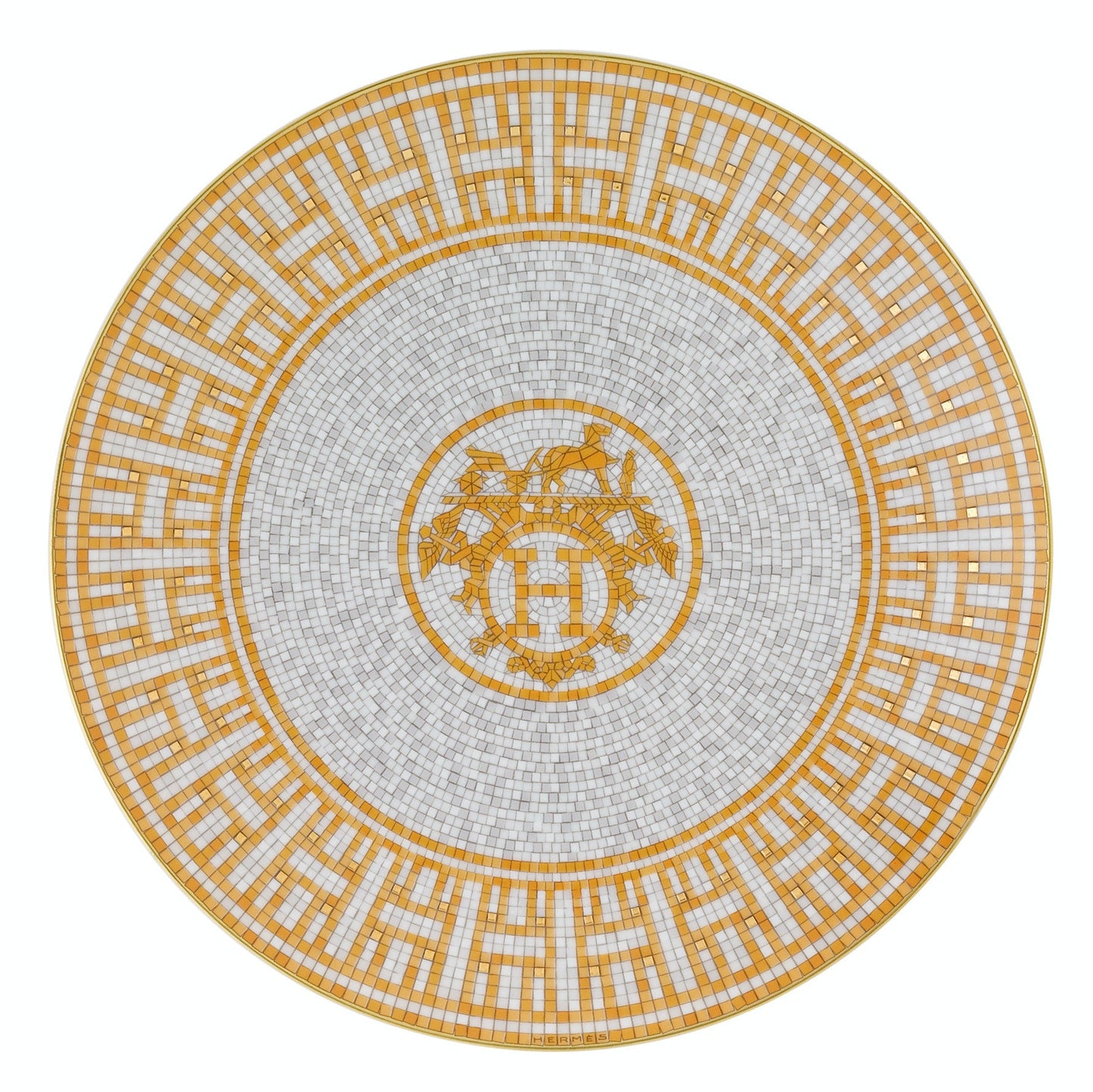 Mosaique au 24 Gold Dessert Plate