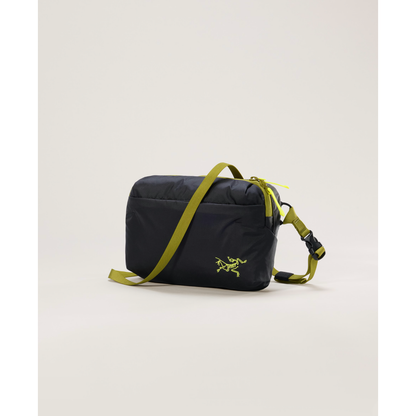 Heliad Crossbody Bag in Black/Olive Moss