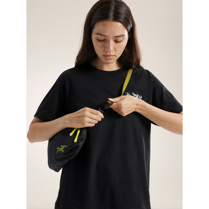 Heliad Crossbody Bag in Black/Olive Moss