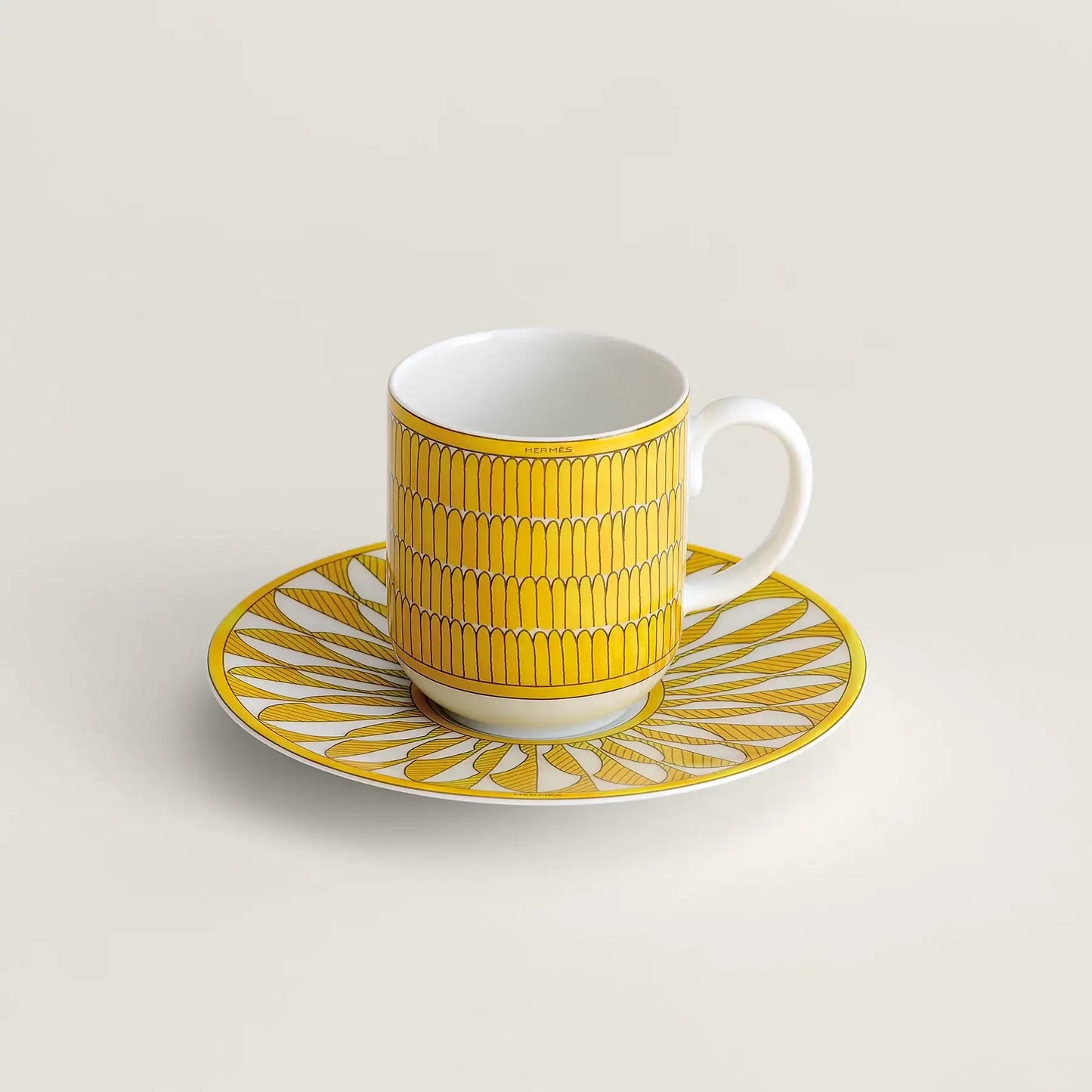 Soleil d'Hermès - Coffee cup and saucer - Set of 2 cups and saucers