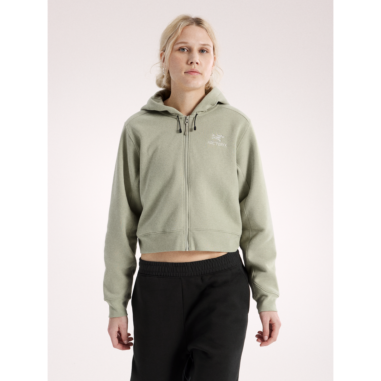 Women's Emblem Fleece Full Zip Crop Hoody