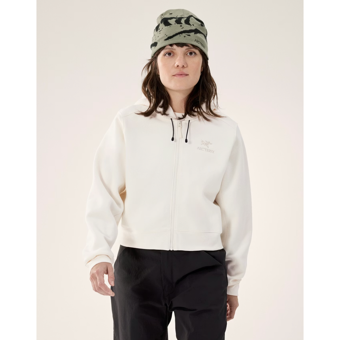 Women's Emblem Fleece Full Zip Crop Hoody