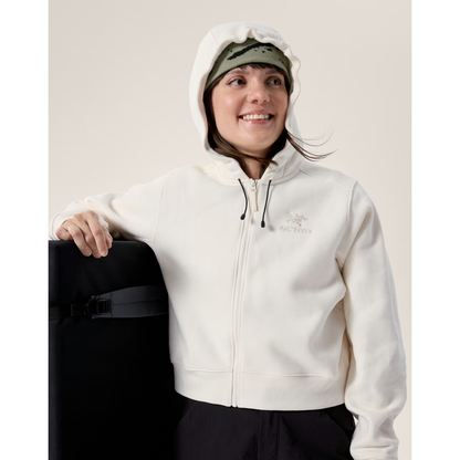 Women's Emblem Fleece Full Zip Crop Hoody