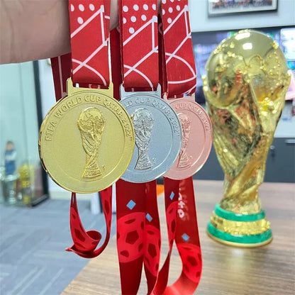 [With 2026 Spain Champion Team Name]World Cup (Hercules Cup) Trophy Metal Version