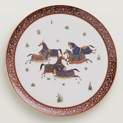 Cheval d'Orient - Round Plate n°1,
