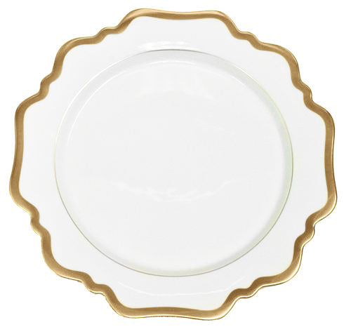 Antique White with Gold Filet