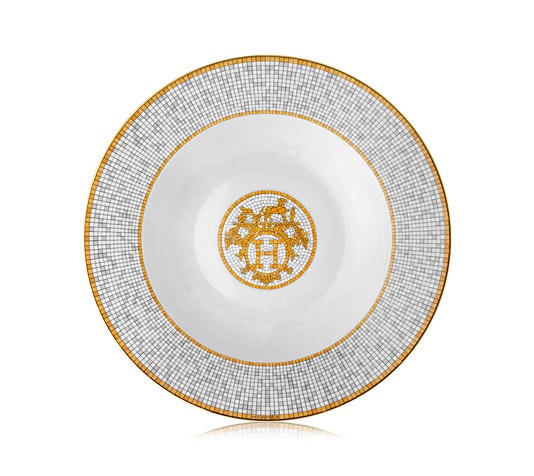 Mosaique au 24 Gold Soup Plate