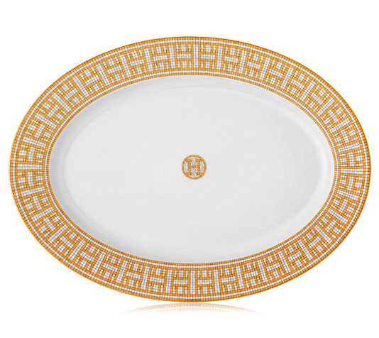 Mosaique au 24 Gold Small Oval Platter