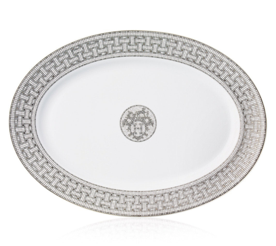 Mosaique au 24 Platinum Large Oval Platter