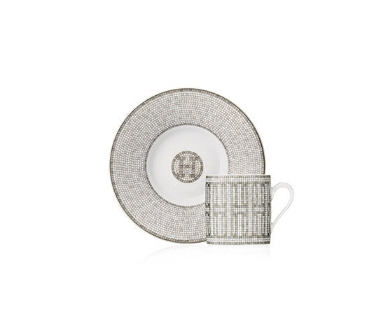 Mosaique au 24 Platinum Coffee Cup and Saucer