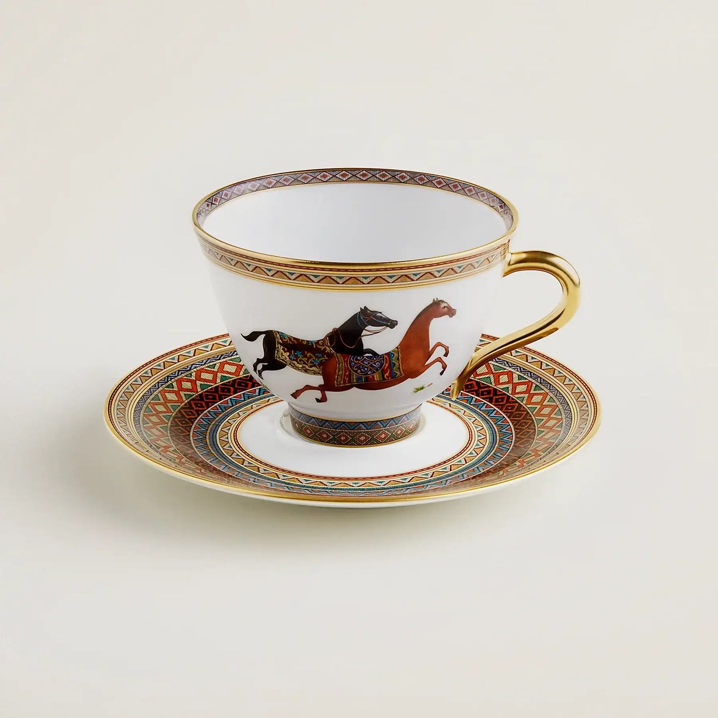 Cheval d'Orient - Teacup and Saucer No. 1, Set of 2