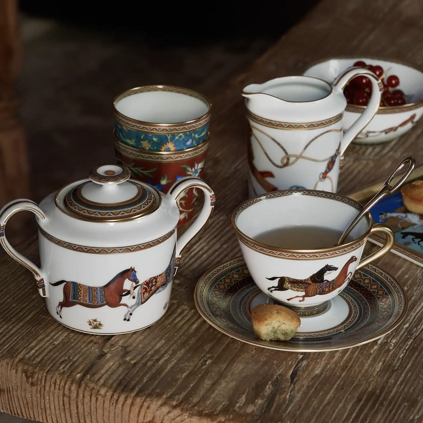 Cheval d'Orient - Teacup and Saucer No. 1, Set of 2